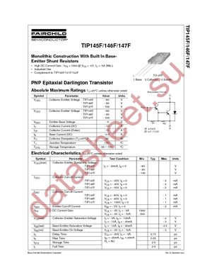 TIP147FTU datasheet  